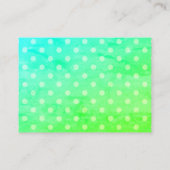 Libelle auf Tupfen Visitenkarte (Rückseite)