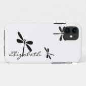 Libelle Benutzerdefiniertes Monogramm Case-Mate iPhone Hülle (Rückseite (Horizontal))