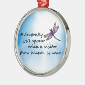 Libelle, Besucher vom Himmel Ornament Aus Metall (Links)