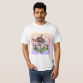 Libelle Blasse Mohnblume T-Shirt (Vorne ganz)