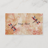 Libelle blühen Geschäfts-Karte Visitenkarte (Rückseite)