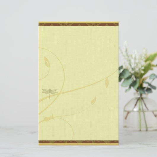 Libelle blühen stationäres briefpapier (Stehend Vorderseite)