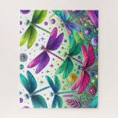 Libelle Blumenwiese Puzzle (Vertikal)