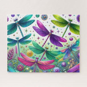 Libelle Blumenwiese Puzzle