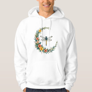 Libelle Boho Halbmond Friedenszeichen Hippie Dra Hoodie