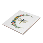 Libelle Boho Halbmond Friedenszeichen Hippie Libel Fliese (Seite)