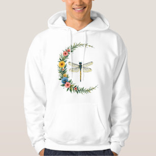 Libelle Boho Halbmond Friedenszeichen Hippie Libel Hoodie