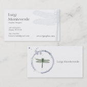 Libelle, einzigartige persönliche Visitenkarte (Vorne/Hinten)