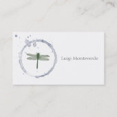 Libelle, einzigartige persönliche Visitenkarte (Rückseite)