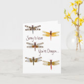 Libelle erhalten wohle Karte (Gelbe Blume)