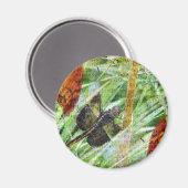 Libelle, Fliege weg Magnet (Vorderseite/Rückseite)