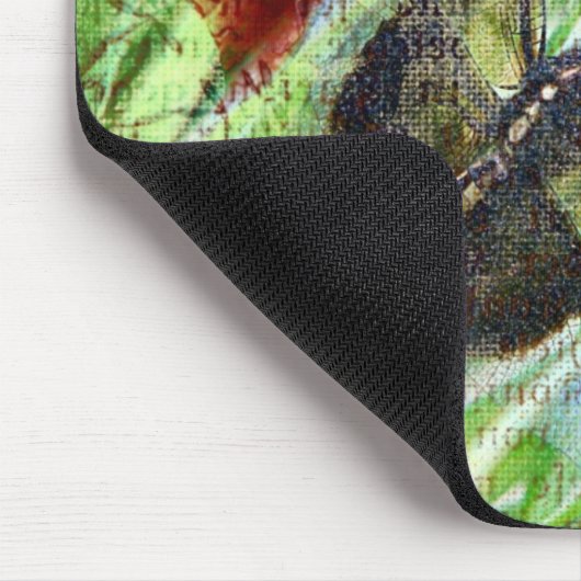 Libelle, Fliege weg Mousepad (Ecke)
