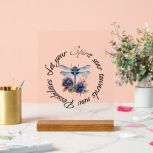 Libelle - Geist neuer Möglichkeiten Acrylschild