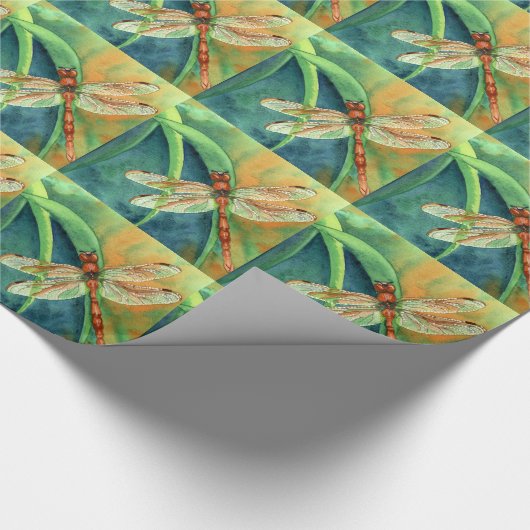 Libelle Geschenkpapier (Ecke)
