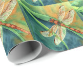 Libelle Geschenkpapier (Rolleneckpunkt)