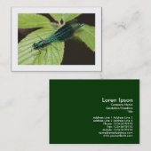 Libelle (grenzt) visitenkarte (Vorne/Hinten)
