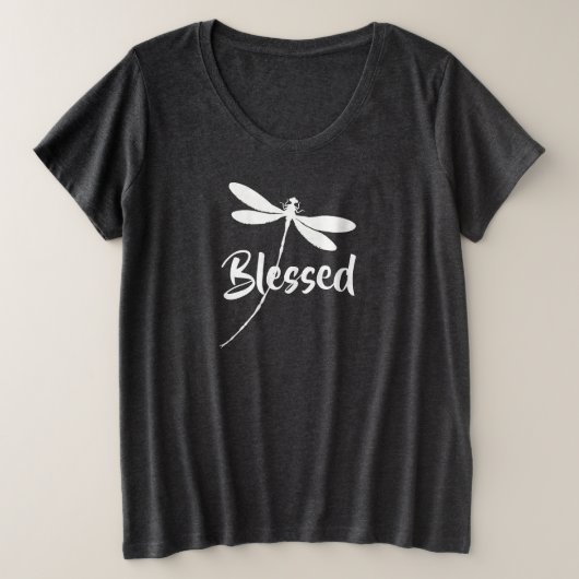 Libelle Große Größe T-Shirt (Design vorne)