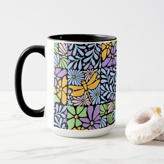 Libelle im Botanischen Garten Tasse (Mit Donut)