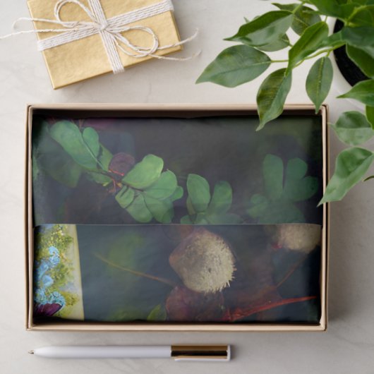 Libelle im farbenfrohen Garten Seidenpapier (Geschenk)