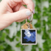 Libelle im Flug, Flügel flatternd Schlüsselanhänger (Hand)