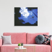 Libelle im Flug, Flügelschlag Leinwanddruck (Insitu (Wohnzimmer))