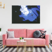 Libelle im Flug, Flügelschlag Leinwanddruck (Insitu (Wohnzimmer))