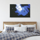 Libelle im Flug, Flügelschlag Leinwanddruck (Insitu (Schlafzimmer))