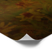 Libelle im Garten Poster (Ecke)