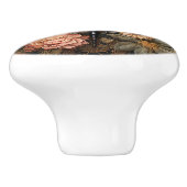 Libelle in Blume Keramikknauf (Seitenansicht)