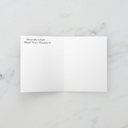 Libelle in Fliege........ Karte (Innenseite)