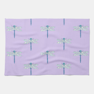 Libelle in Punkten Geschirrtuch