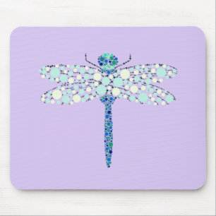 Libelle in Punkten Mousepad