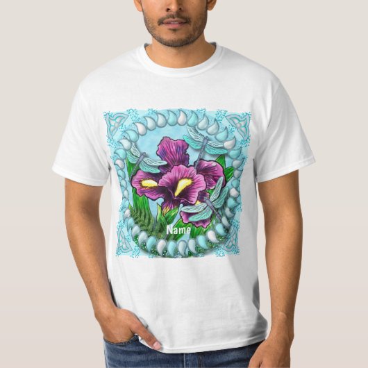 Libelle Iris  T-Shirt (Vorderseite)