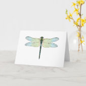 Libelle Karte (Gelbe Blume)