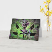 Libelle, Karte (Gelbe Blume)