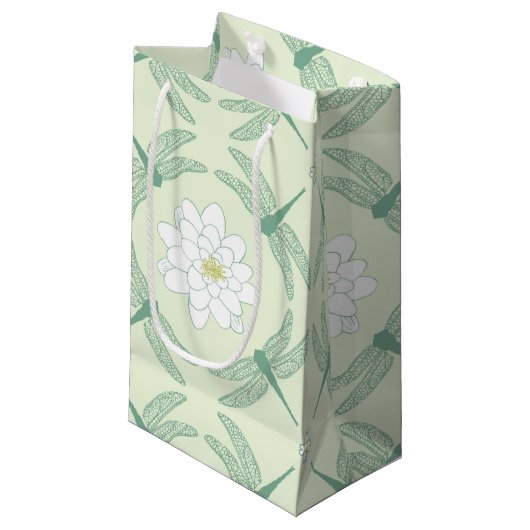 Libelle Kleine Geschenktüte (Vorderseite Schrägansicht)