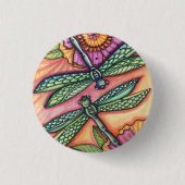 Libelle - Knopf Button (Vorderseite)