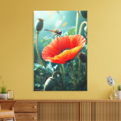 Libelle Leinwanddruck (Insitu (Wohnzimmer))