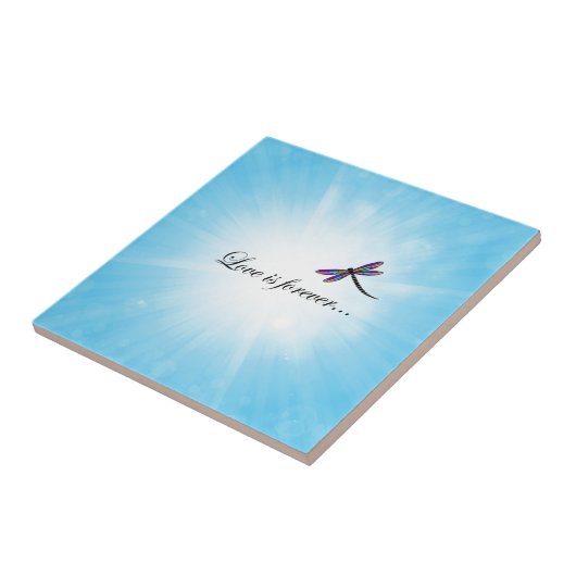 Libelle "LIEBE ist Forever " Fliese (Seite)