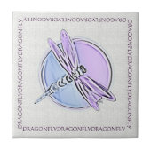 Libelle lila fliese (Vorderseite)