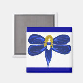 Libelle Magnet (Vorderseite/Rückseite)