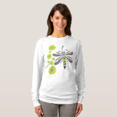 Libelle mit Blumen T-Shirt (Vorne ganz)
