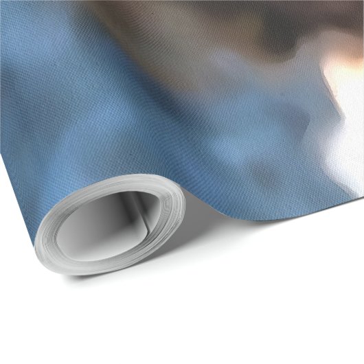 Libelle mit goldgelben Flügeln Geschenkpapier (Rolleneckpunkt)