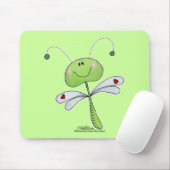 Libelle mit Herz Mousepad (Mit Mouse)