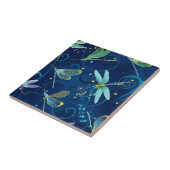 Libelle, moderne Blumenmuster Fliese (Seite)