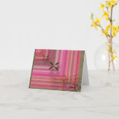 Libelle Notecard Karte (Gelbe Blume)