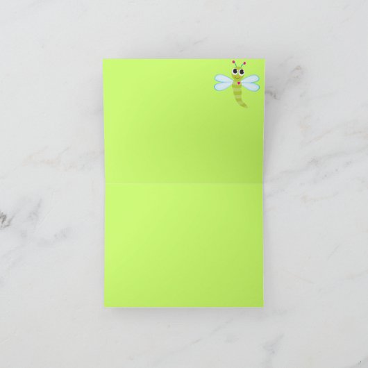 Libelle Notecard Karte (Innenseite)