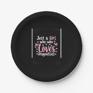 Libelle Nur Ein Mädchen Das Libellen Liebt T-Shirt Pappteller