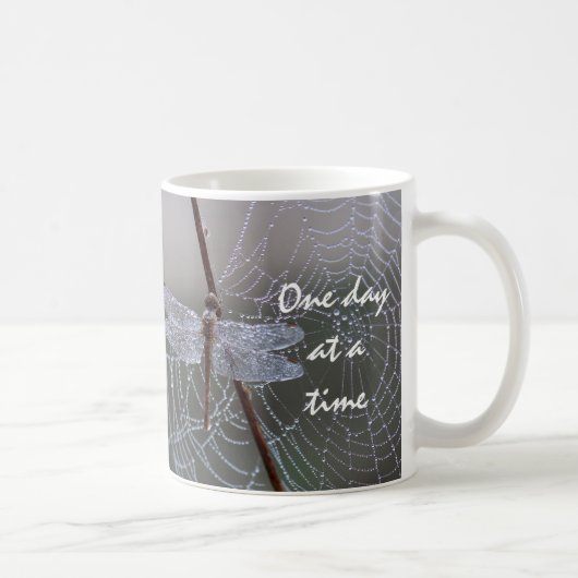 Libelle "One day at a Time" Kaffeezubereitung Tass Kaffeetasse (Rechts)