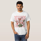 Libelle Pinke Gänseblümchen T-Shirt (Vorne ganz)